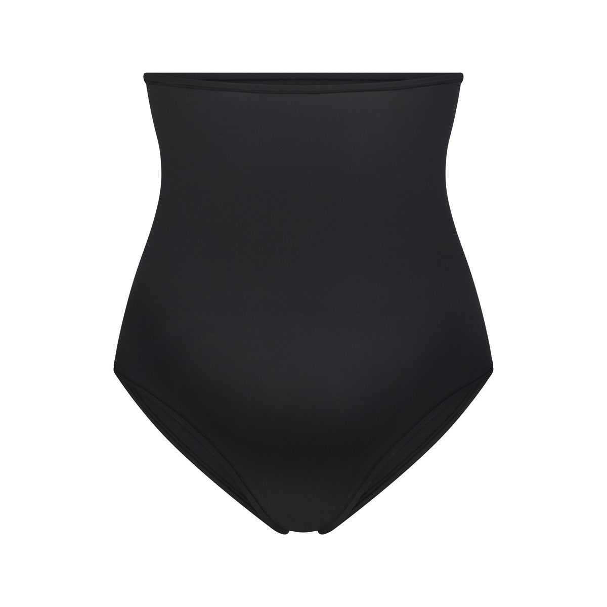 FITS EVERYBODY MATERNITY HIGH-WAISTED BRIEF | ONYX (BRIEFS, PANTIES) LAYS FLAT ON A WHITE BACKGROUND | FOCUS: 0.0, 1.0, 0.9