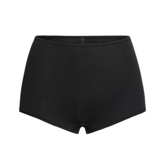 COTTON JERSEY BOY SHORT | SOOT FLAT ON A WHITE BACKGROUND | FLT