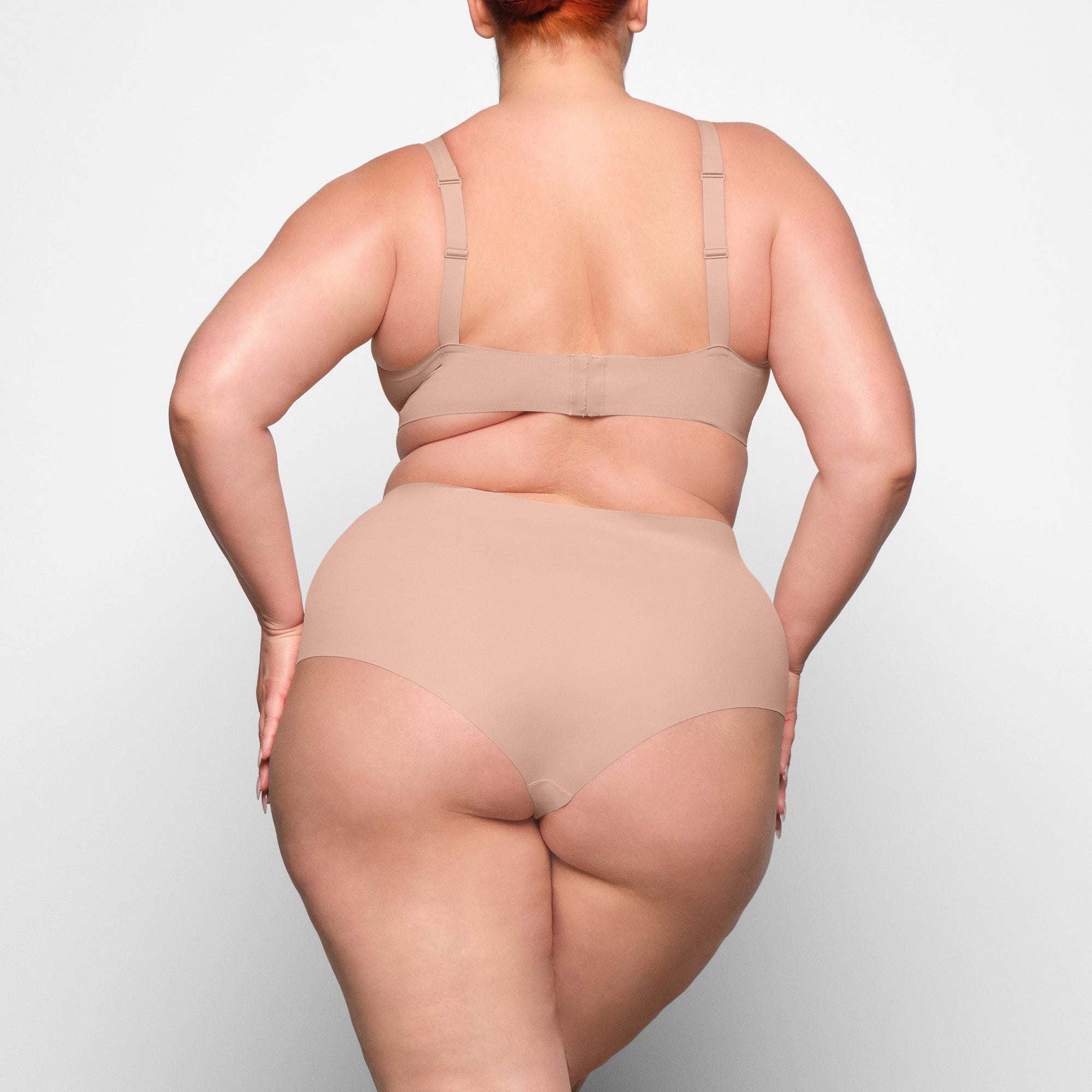 NAKED BOY SHORT WORN  ON A MODEL BACK VIEW
