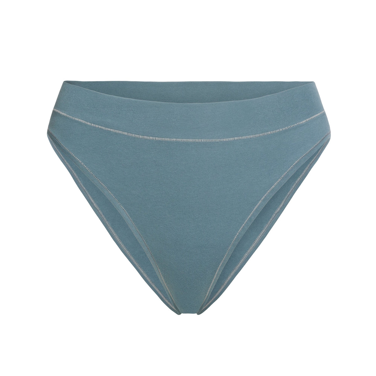 COTTON JERSEY CHEEKY TANGA | KYANITE FLAT ON A WHITE BACKGROUND | FLT