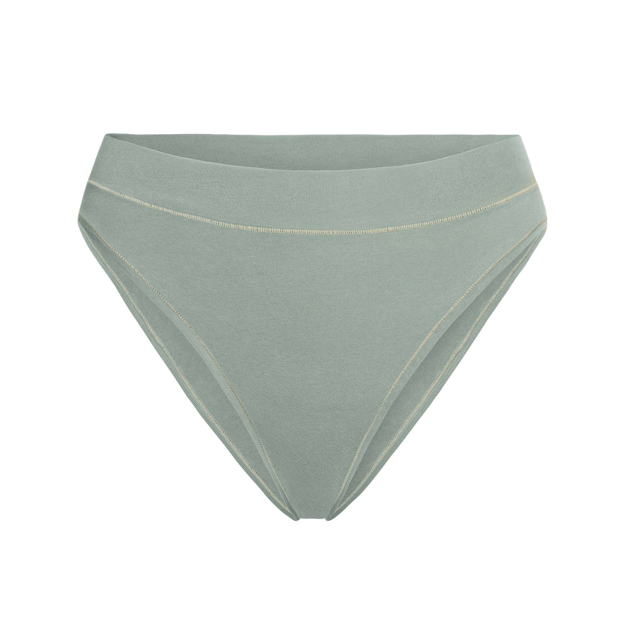 COTTON JERSEY CHEEKY TANGA | MINERAL FLAT ON A WHITE BACKGROUND | FLT