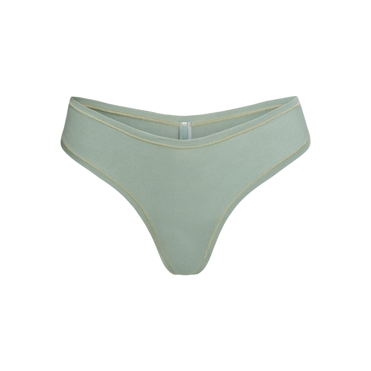 COTTON JERSEY DIPPED THONG | MINERAL FLAT ON A WHITE BACKGROUND | FLT