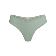 COTTON JERSEY DIPPED THONG | MINERAL FLAT ON A WHITE BACKGROUND | FLT