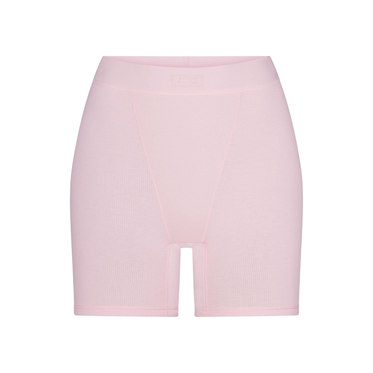 COTTON RIB BOXER | CHERRY BLOSSOM FLAT ON A WHITE BACKGROUND | FLT