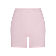 COTTON RIB BOXER | CHERRY BLOSSOM FLAT ON A WHITE BACKGROUND | FLT