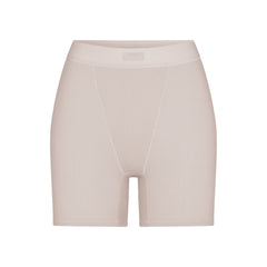 COTTON RIB BOXER | STONE(BOXERS, BOTTOMS) FLAT ON A WHITE BACKGROUND | FLT