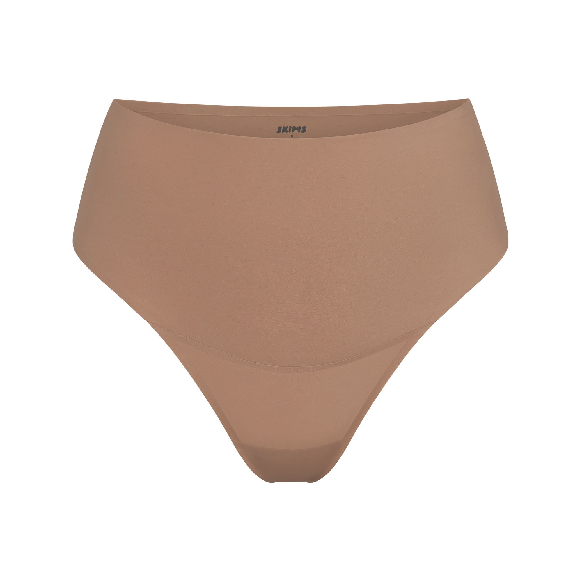SMOOTHING INTIMATES HIGH-WAISTED THONG | SIENNA (THONGS, PANTIES) LAYS FLAT ON A WHITE BACKGROUND | FLT