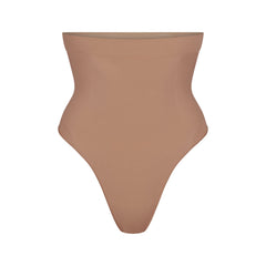 SEAMLESS SCULPT HIGH-WAISTED THONG | SIENNA (SHAPEWEAR THONGS, SHAPEWEAR) LAYS FLAT ON A WHITE BACKGROUND | FLT