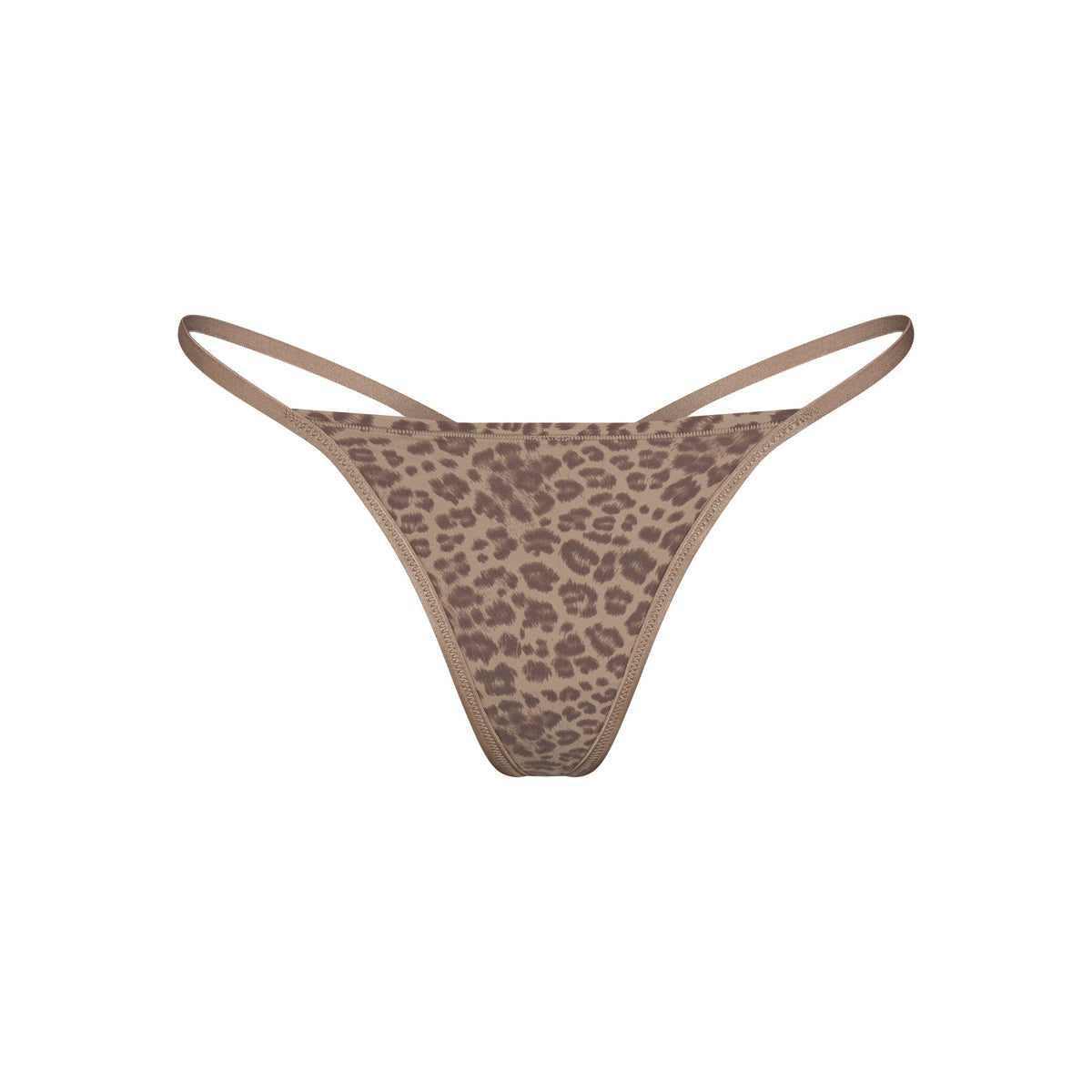 FITS EVERYBODY T-STRING THONG | DESERT LEOPARD INK PRINT & LAYS FLAT ON A WHITE BACKGROUND | FLT
