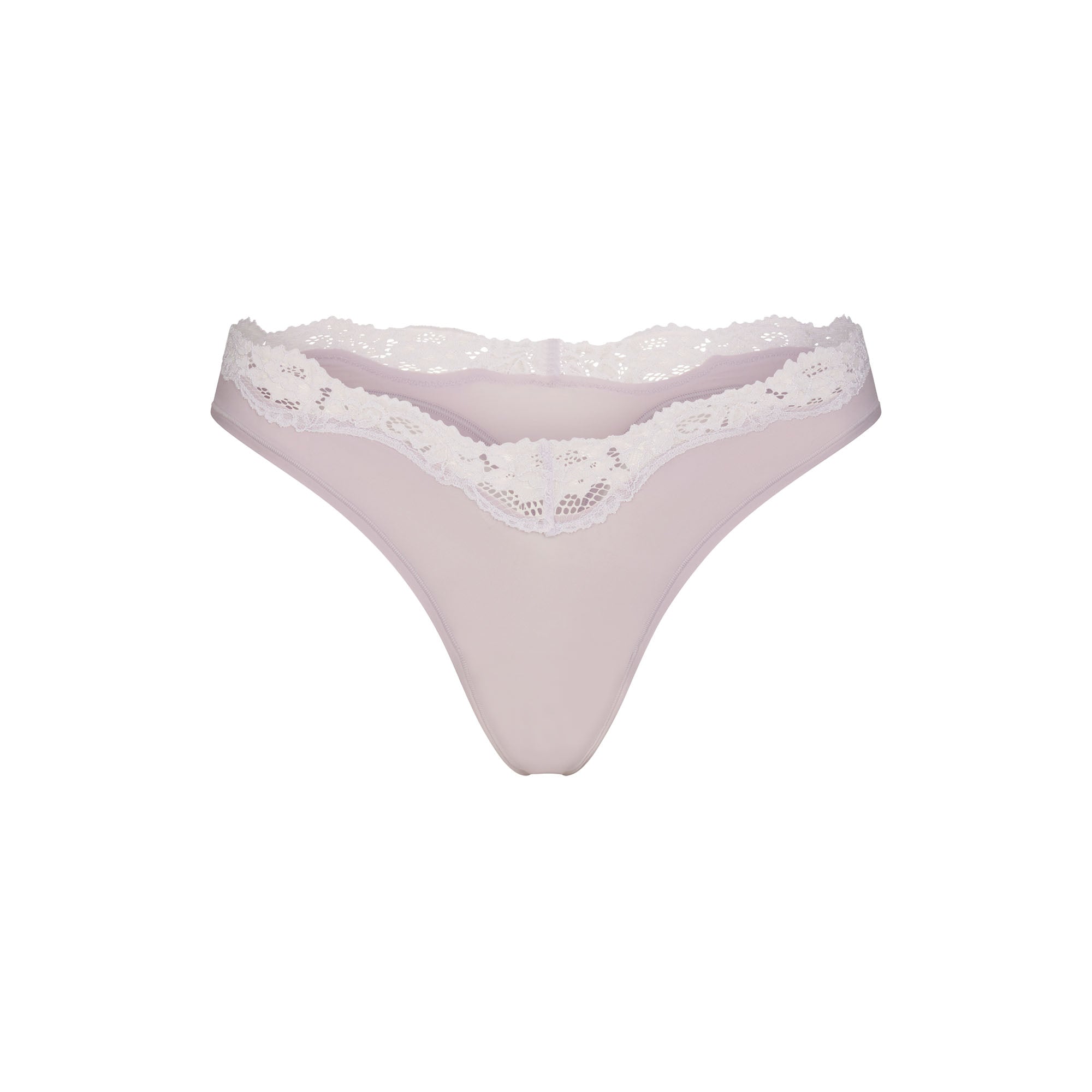 FITS EVERYBODY LACE DIPPED THONG 5-PACK | NEUTRAL DOT MULTI & LAYS FLAT ON A WHITE BACKGROUND | FLT