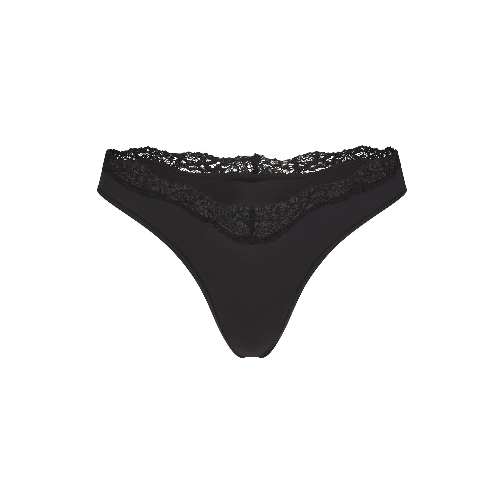 FITS EVERYBODY LACE DIPPED THONG 5-PACK | NEUTRAL DOT MULTI & LAYS FLAT ON A WHITE BACKGROUND | FLT