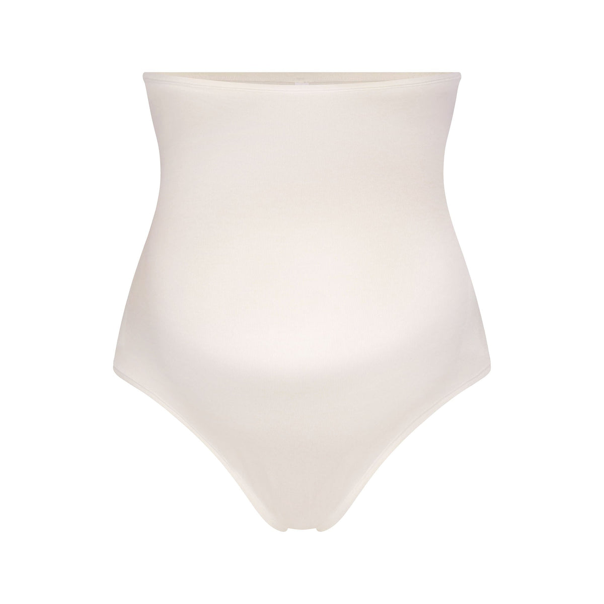 COTTON JERSEY MATERNITY HIGH-WAISTED THONG | MARBLE FLAT ON A WHITE BACKGROUND | FLT