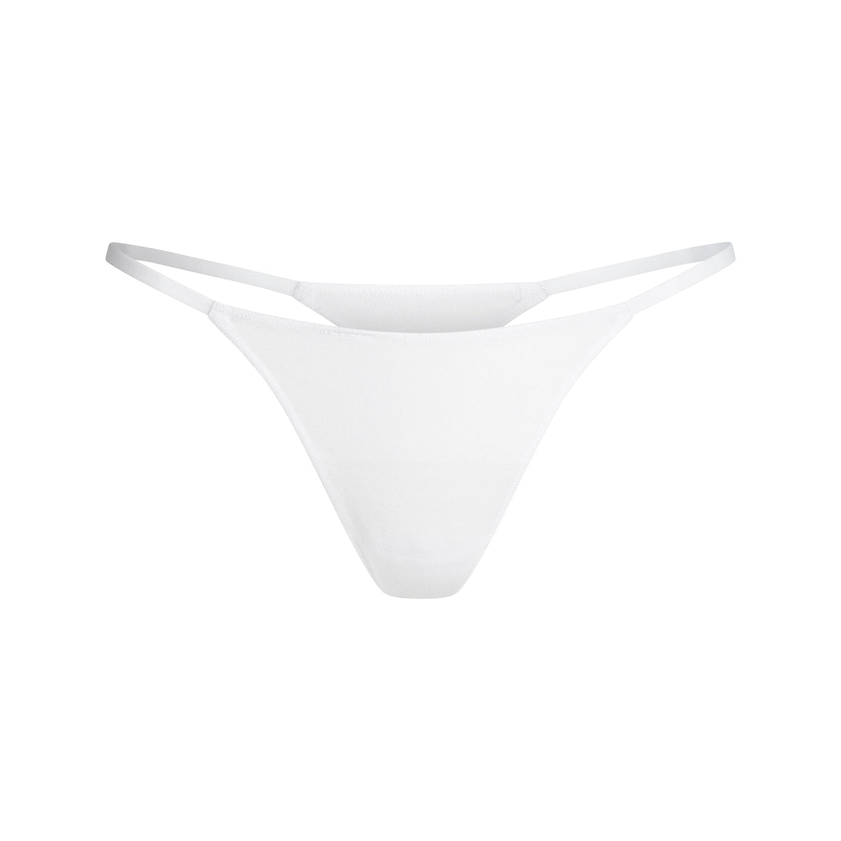 LIGHTWEIGHT COTTON STRING THONG | SNOW FLAT ON A WHITE BACKGROUND | FLT