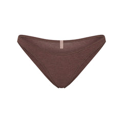 EVERYDAY COTTON BIKINI | COCOA HEATHER FLAT ON A WHITE BACKGROUND | FLT