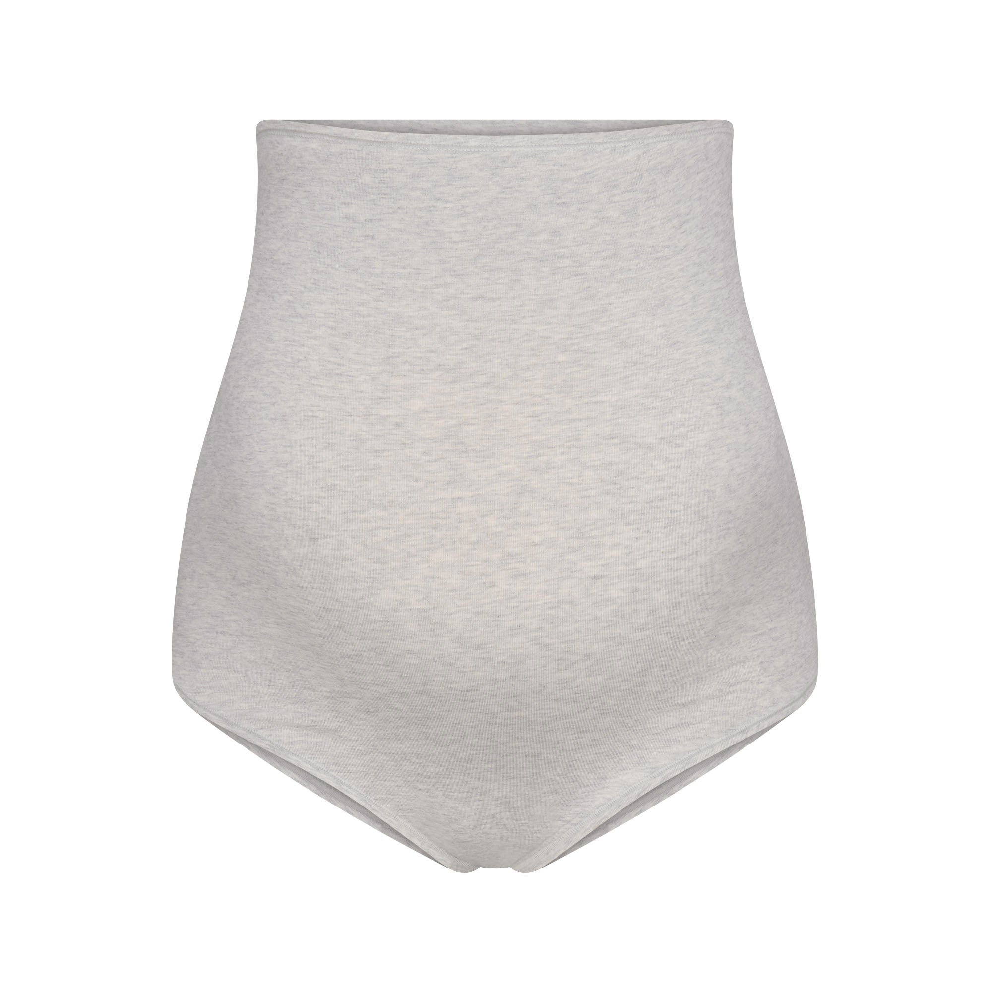 COTTON JERSEY MATERNITY HIGH-WAISTED BRIEF 5-PACK | LIGHT HEATHER GREY ADDITIONAL FABRIC DETAILS | about this fabric