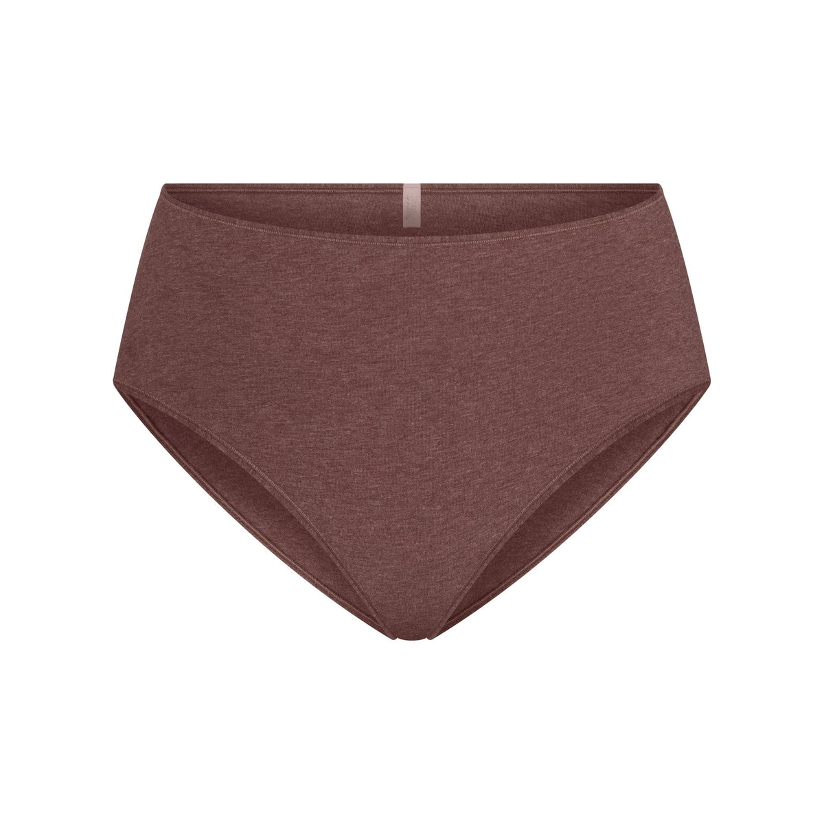 EVERYDAY COTTON BRIEF | COCOA HEATHER FLAT ON A WHITE BACKGROUND | FLT