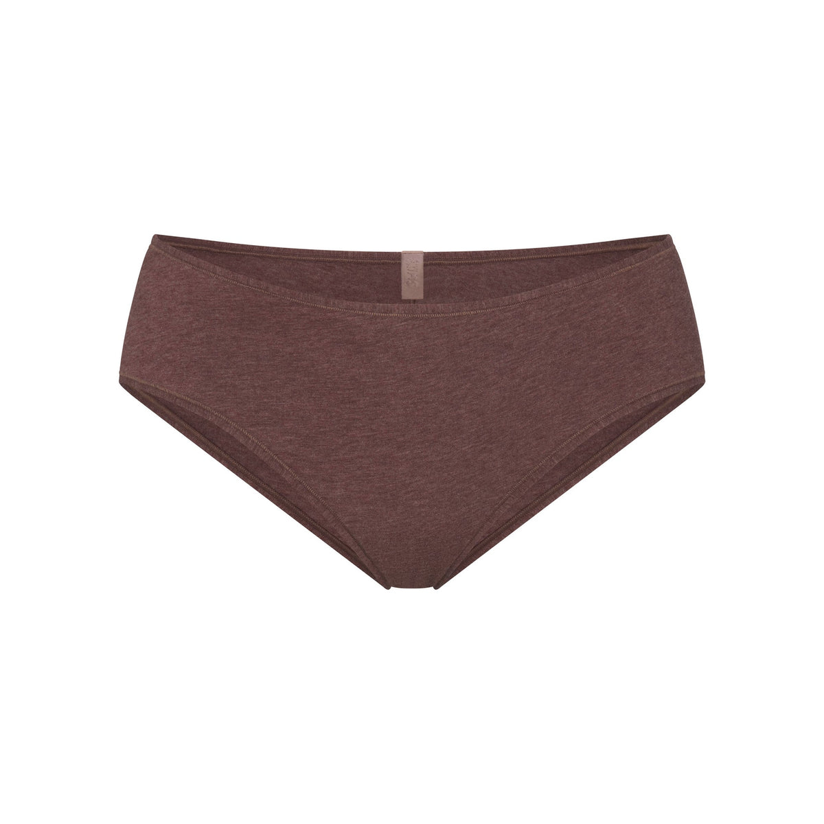 EVERYDAY COTTON HIPSTER | COCOA HEATHER FLAT ON A WHITE BACKGROUND | FLT