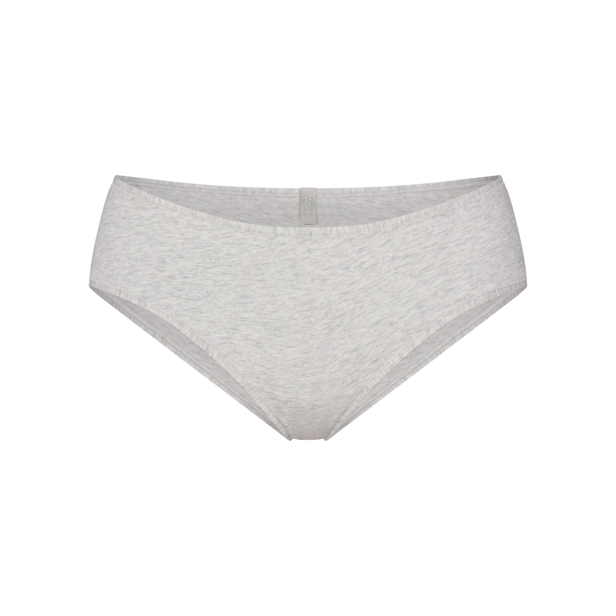 EVERYDAY COTTON HIPSTER | LIGHT HEATHER GREY FLAT ON A WHITE BACKGROUND | FLT