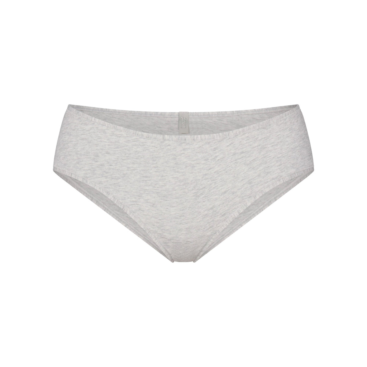 EVERYDAY COTTON HIPSTER | LIGHT HEATHER GREY FLAT ON A WHITE BACKGROUND | FLT