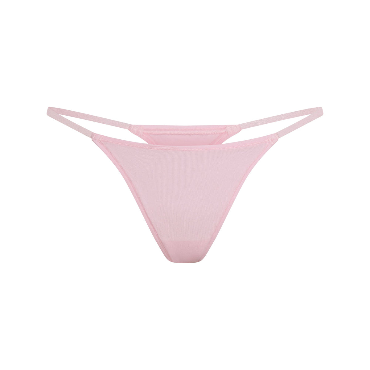 EVERYDAY COTTON STRING THONG | PEONY FLAT ON A WHITE BACKGROUND | FLT