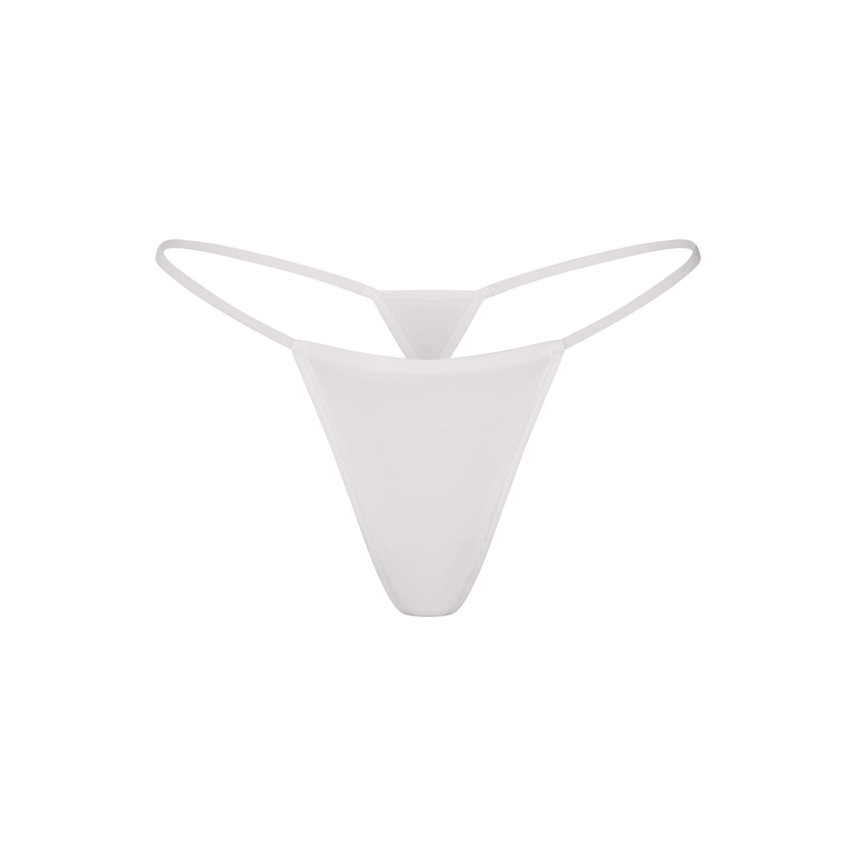 EVERYDAY COTTON STRING THONG | SNOW FLAT ON A WHITE BACKGROUND | FLT