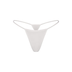 EVERYDAY COTTON STRING THONG | SNOW FLAT ON A WHITE BACKGROUND | FLT
