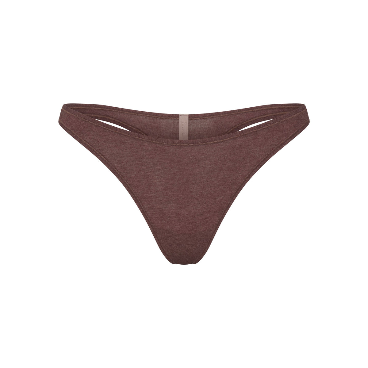 EVERYDAY COTTON THONG | COCOA HEATHER FLAT ON A WHITE BACKGROUND | FLT
