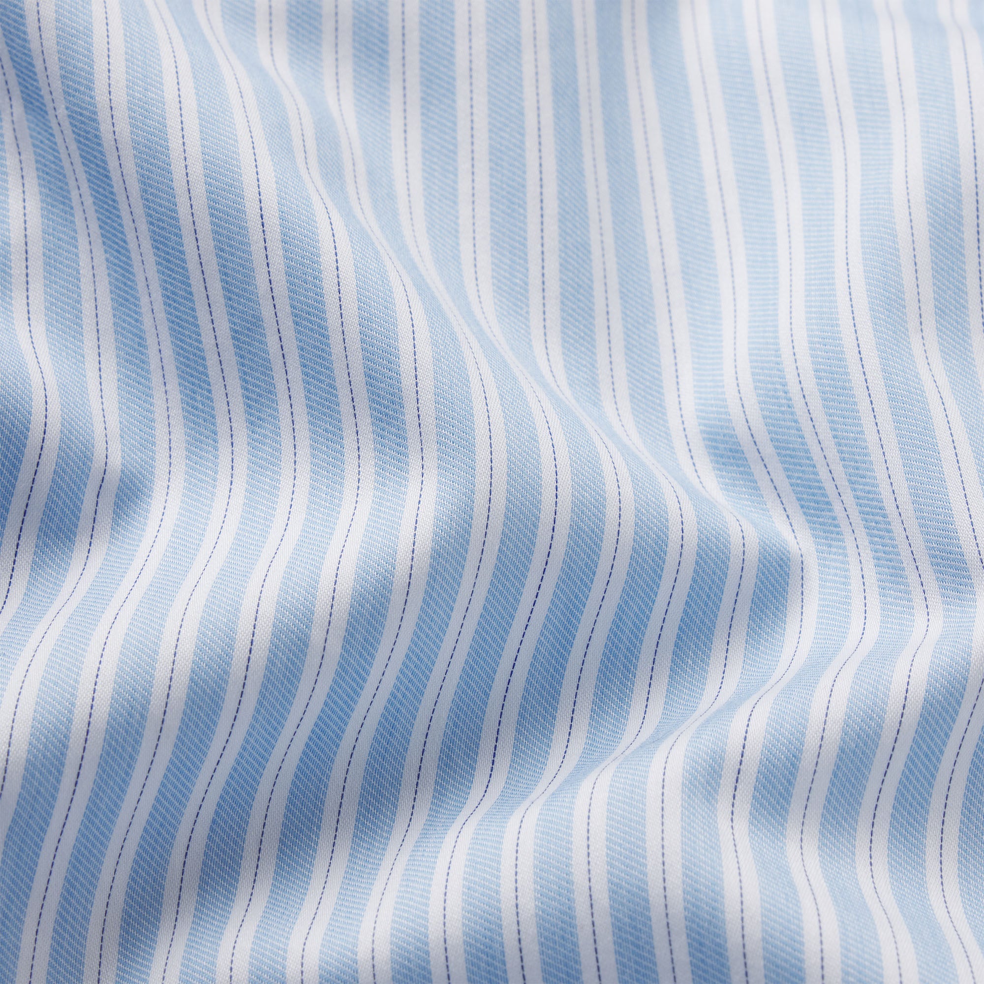 COTTON POPLIN SLEEP CROPPED BUTTON UP AND BLOOMER SET | MARINA MESH STRIPE & LAYS FLAT ON A WHITE BACKGROUND | FLT