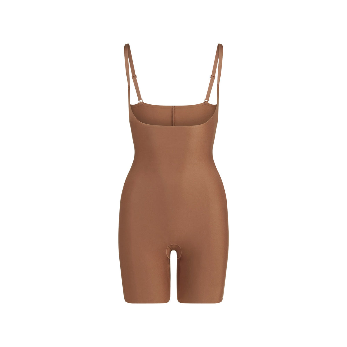 SKIMS BODY CORE SCULPT OPEN BUST MID THIGH BODYSUIT | JASPER FLAT ON A WHITE BACKGROUND | FLT