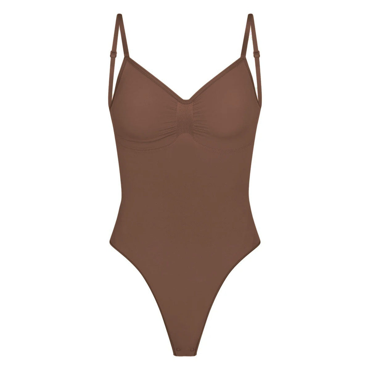SEAMLESS SCULPT LOW BACK THONG BODYSUIT | JASPER (SHAPEWEAR BODYSUITS) LAYS FLAT ON A WHITE BACKGROUND | FLT