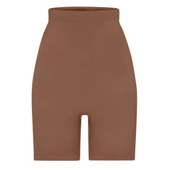 SEAMLESS SCULPT HIGH-WAISTED ABOVE THE KNEE SHORT | JASPER (SHAPEWEAR SHORTS, SHAPEWEAR) LAYS FLAT ON A WHITE BACKGROUND | FLT
