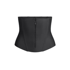 SKIMS BODY CORE SCULPT WAIST CINCHER | ONYX FLAT ON A WHITE BACKGROUND | FLT