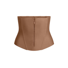 SKIMS BODY CORE SCULPT WAIST CINCHER | SIENNA FLAT ON A WHITE BACKGROUND | FLT