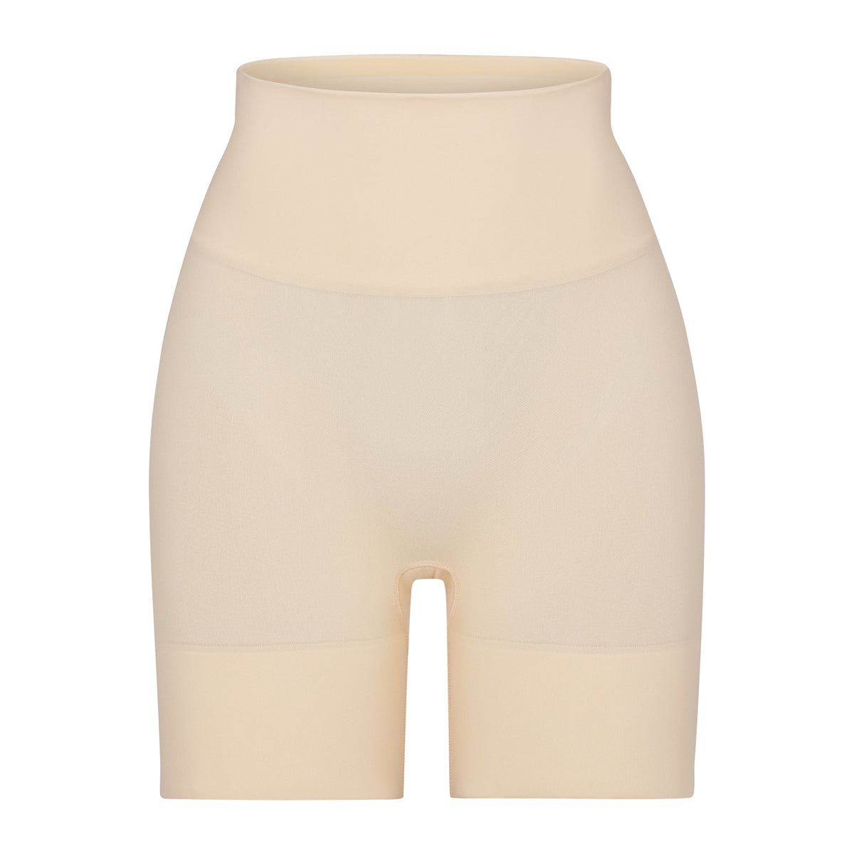 BUTT ENHANCING SHORT | SAND (SHAPEWEAR SHORTS, SHAPEWEAR) LAYS FLAT ON A WHITE BACKGROUND | FLT