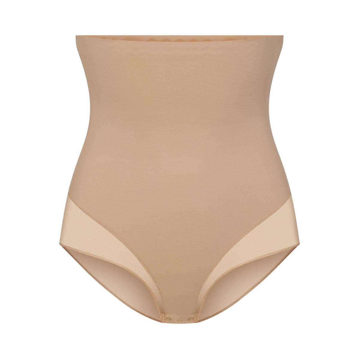 POWER MESH SHAPEWEAR CORE SCULPT HIGH-WAISTED BRIEF | CLAY FLAT ON A WHITE BACKGROUND | FLT