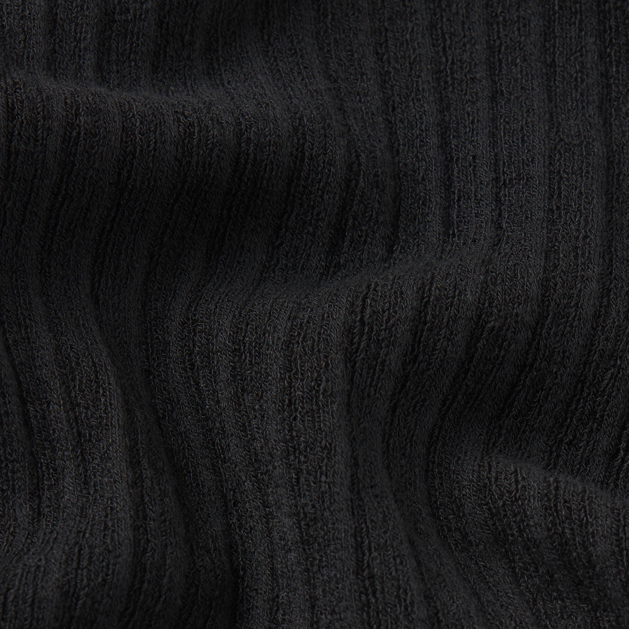 SHEER KNIT RUFFLE CAMI | ONYX ADDITIONAL FABRIC DETAILS