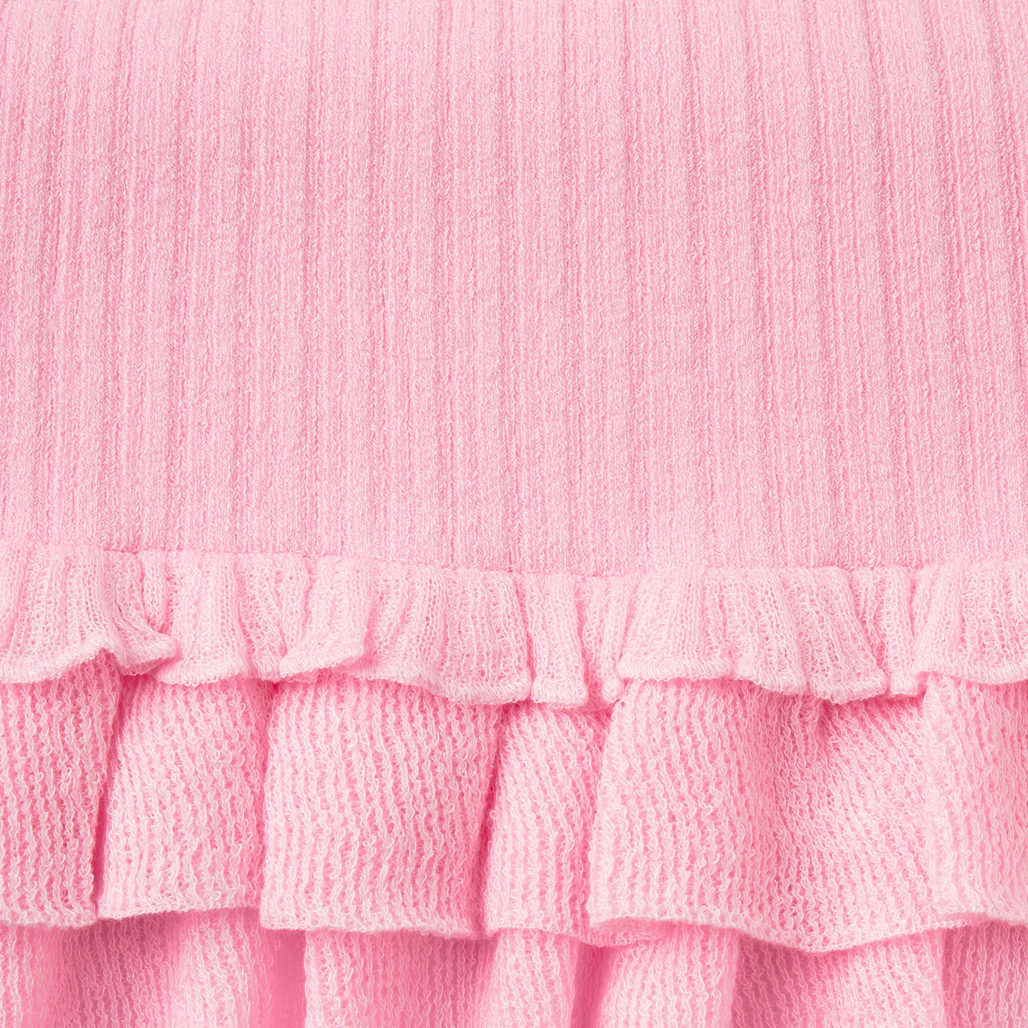 SHEER KNIT RUFFLE MINI SKIRT | PEONY ADDITIONAL FABRIC DETAILS