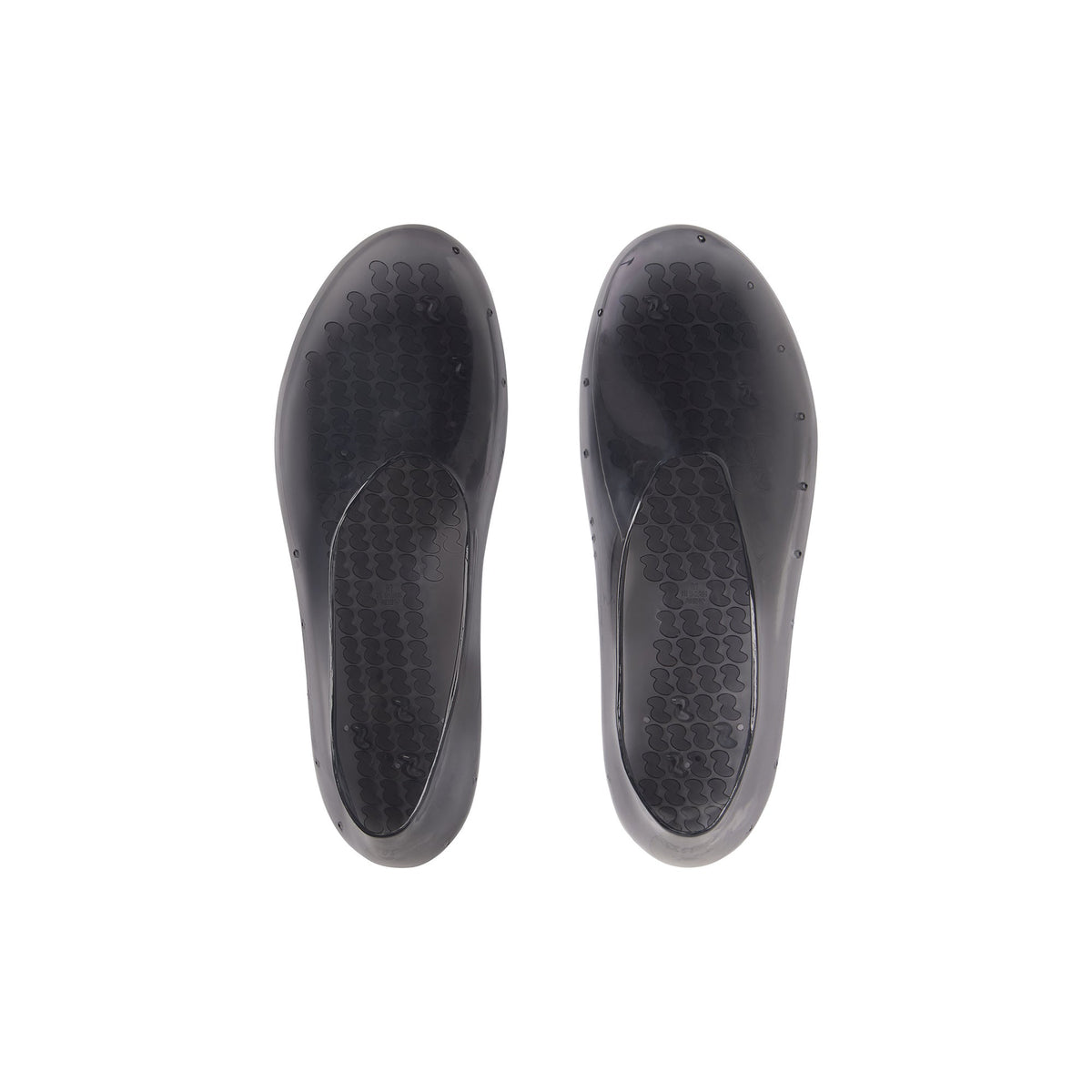 JELLY SHOE | ONYX & LAYS FLAT ON A WHITE BACKGROUND | FLT 