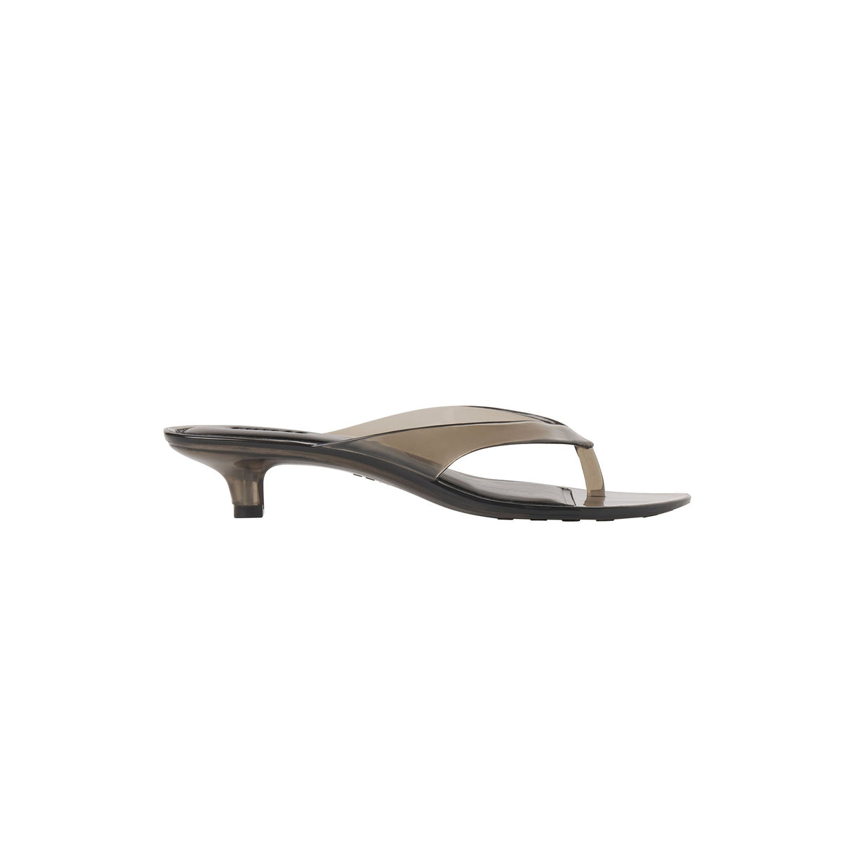 JELLY KITTEN HEEL | ONYX & LAYS FLAT ON A WHITE BACKGROUND | FLT 