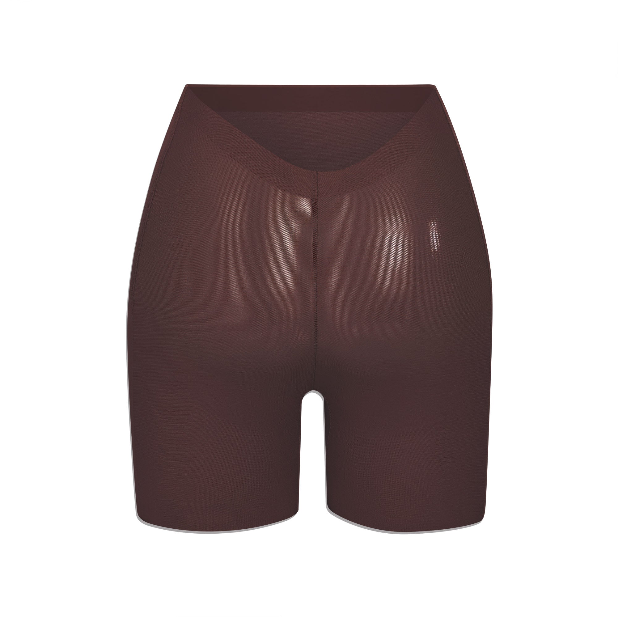 SHEER SCULPT LOW BACK SHORT LAYS FLAT ON A WHITE BACKGROUND | FLT