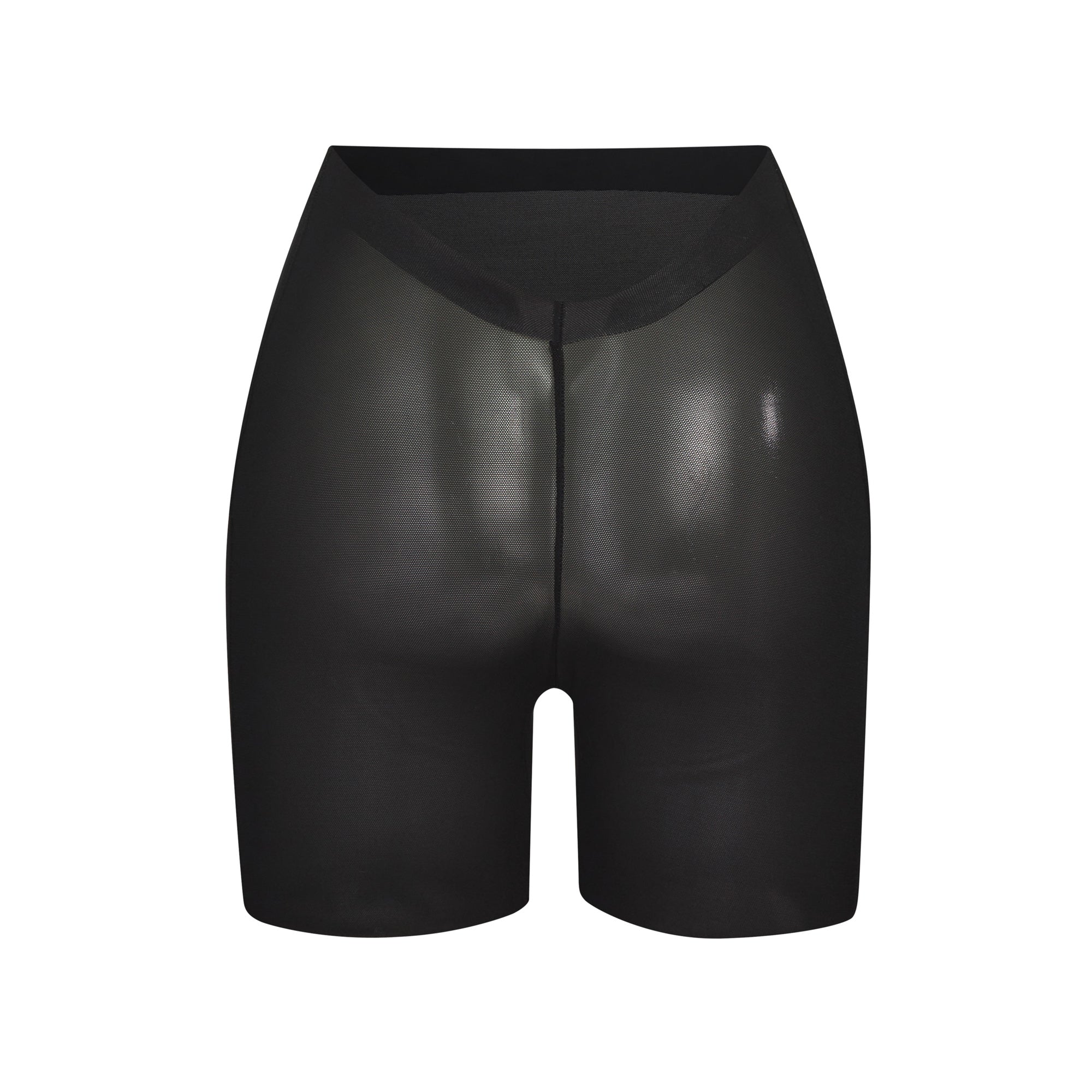 SHEER SCULPT LOW BACK SHORT LAYS FLAT ON A WHITE BACKGROUND | FLT