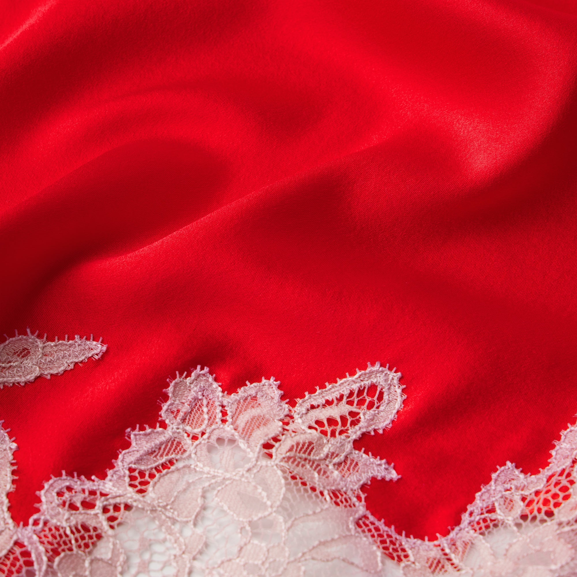 SILK LACE PLUNGE BRALETTE | RUBY CONTRAST ADDITIONAL FABRIC DETAILS