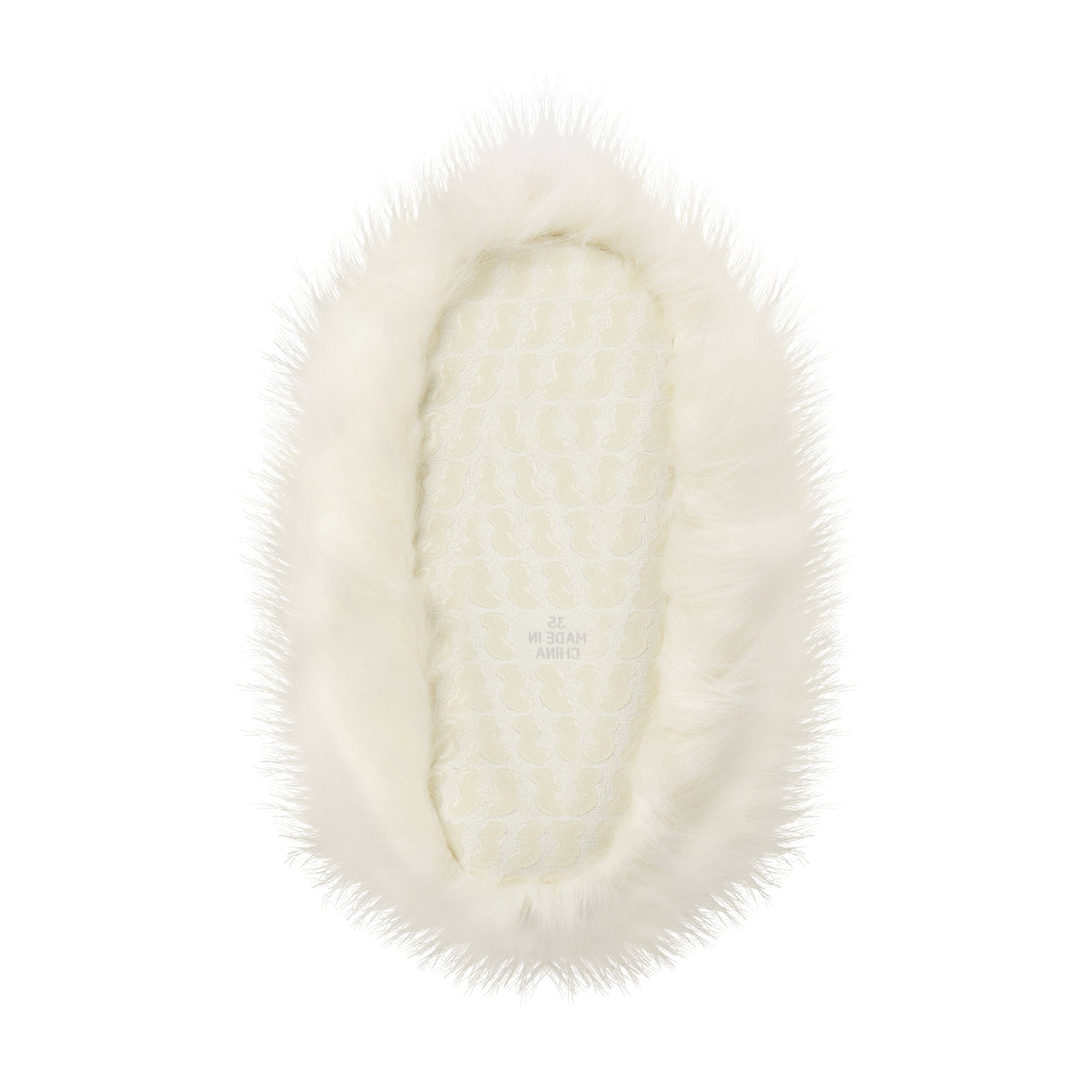 YETI SLIPPER | MARBLE FLAT ON A WHITE BACKGROUND | FLT