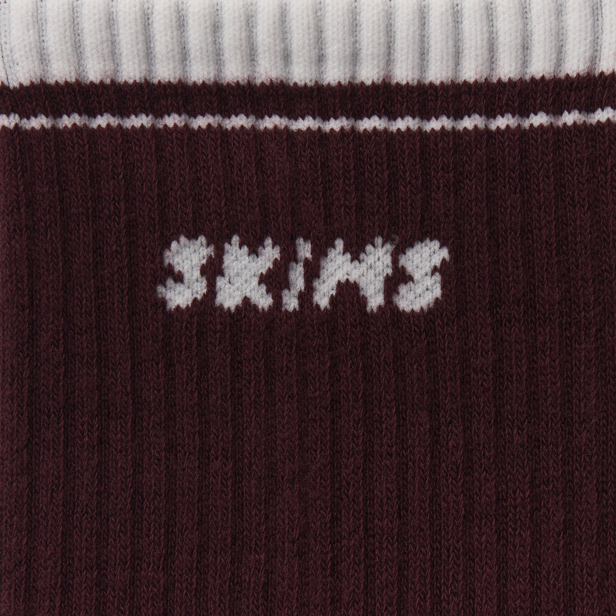RIBBED CREW LOGO SOCK 3-PACK | CURRANT SNOW MULTI & LAYS FLAT ON A WHITE BACKGROUND | FLT