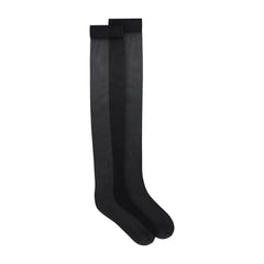 HOSIERY KNEE HIGH SOCK | ONYX FLAT ON A WHITE BACKGROUND | FLT