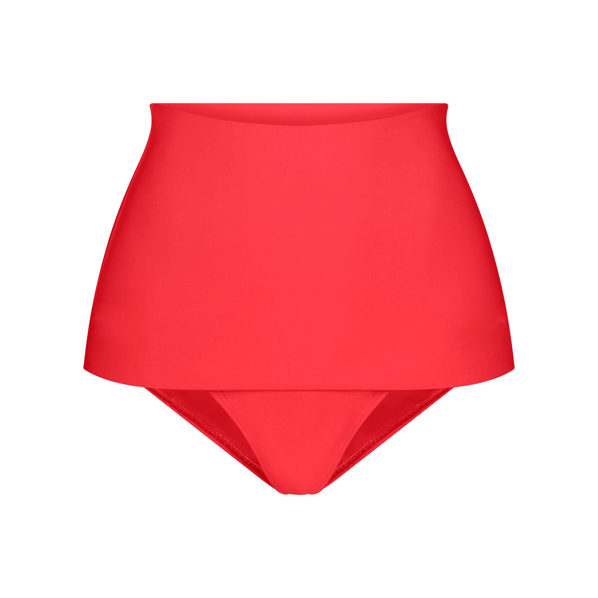 ICONIC SWIM CONVERTIBLE BIKINI BOTTOM | CARMINE FLAT ON A WHITE BACKGROUND | FLT