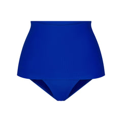 ICONIC SWIM CONVERTIBLE BIKINI BOTTOM | COBALT FLAT ON A WHITE BACKGROUND | FLT