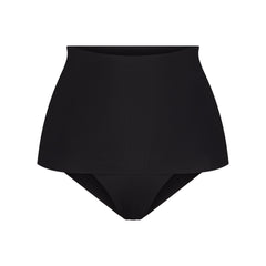 ICONIC SWIM CONVERTIBLE BIKINI BOTTOM | OBSIDIAN FLAT ON A WHITE BACKGROUND | FLT