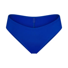 ICONIC SWIM HIPSTER BIKINI BOTTOM | COBALT FLAT ON A WHITE BACKGROUND | FLT