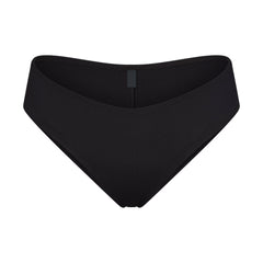 ICONIC SWIM HIPSTER BIKINI BOTTOM | OBSIDIAN FLAT ON A WHITE BACKGROUND | FLT